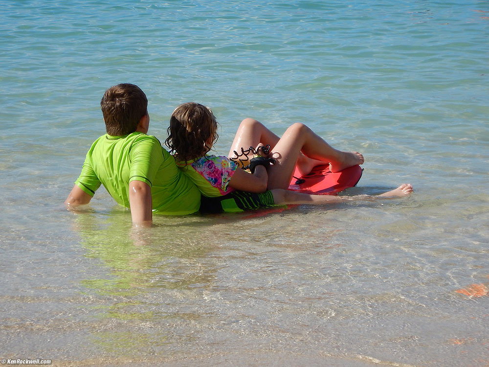 Ryan and Katie boogie boarding