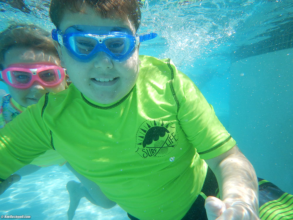 Ryan and Katie underwater