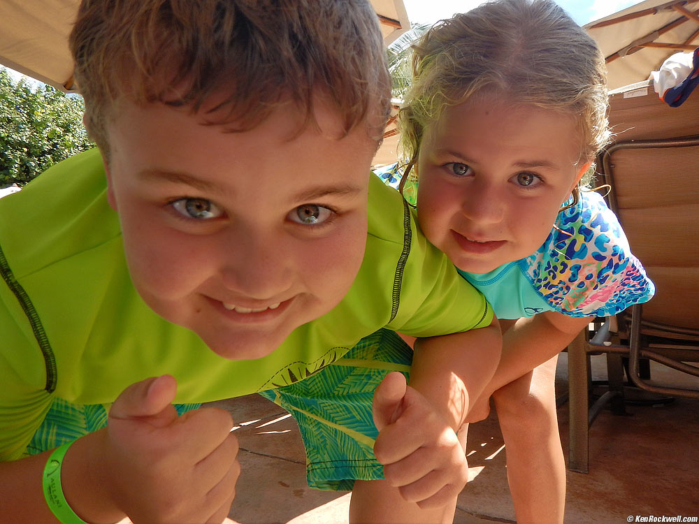 Ryan and Katie ready to swim