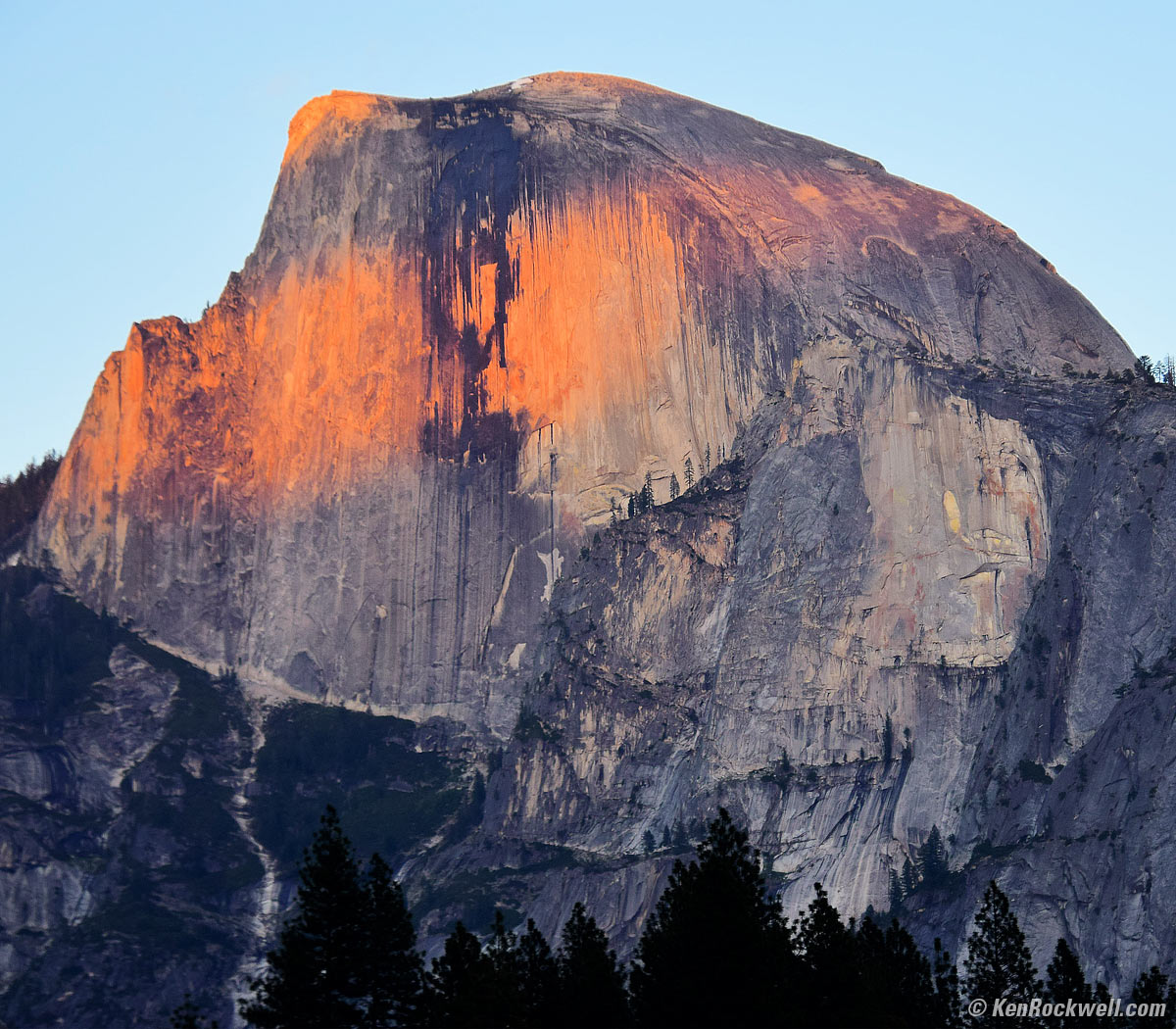 Half Dome in Last Light