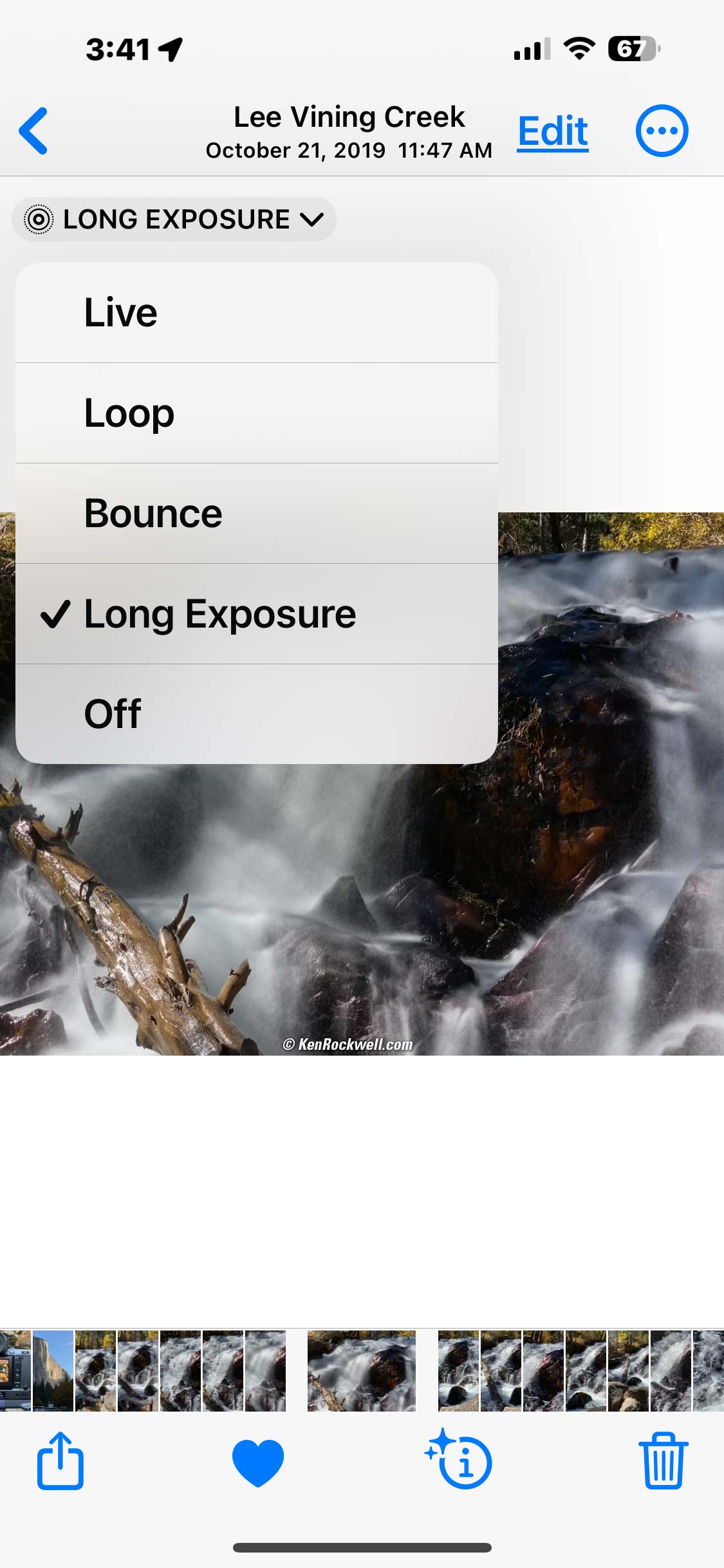 Lee Vining Creek, 21 October 2019