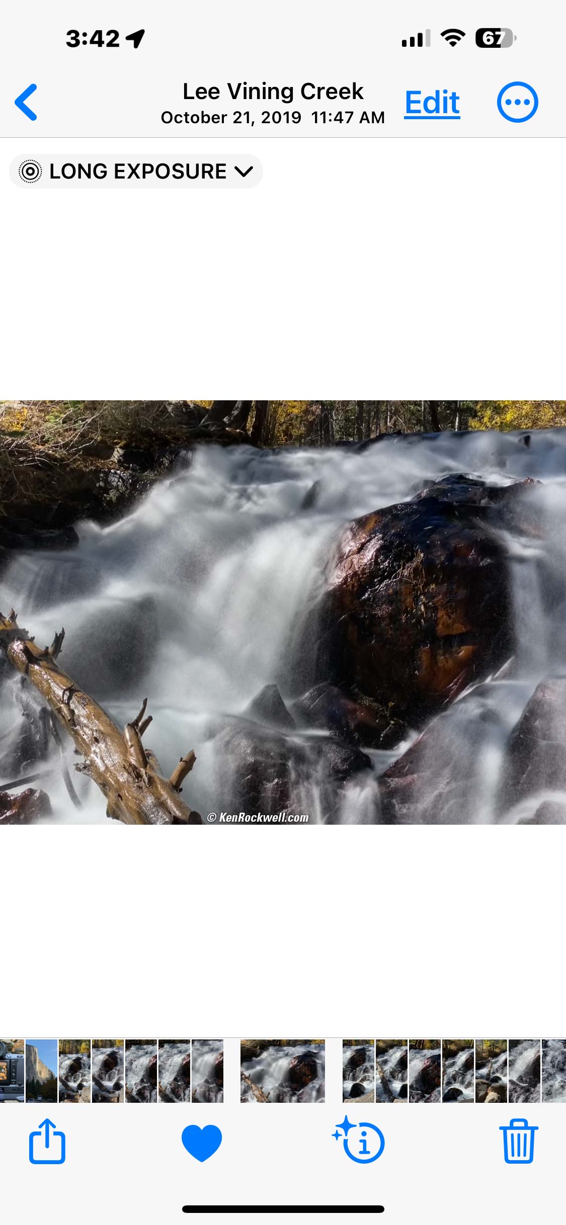 Lee Vining Creek, 21 October 2019
