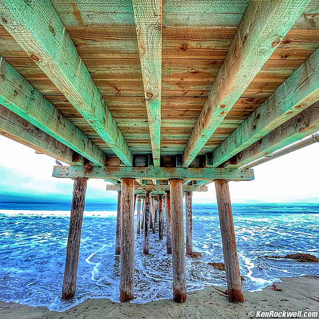Under Cayucos Pier