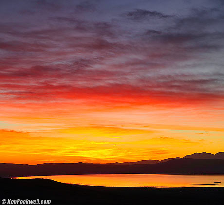 Sunrise over Mono Lake from Conway Summit