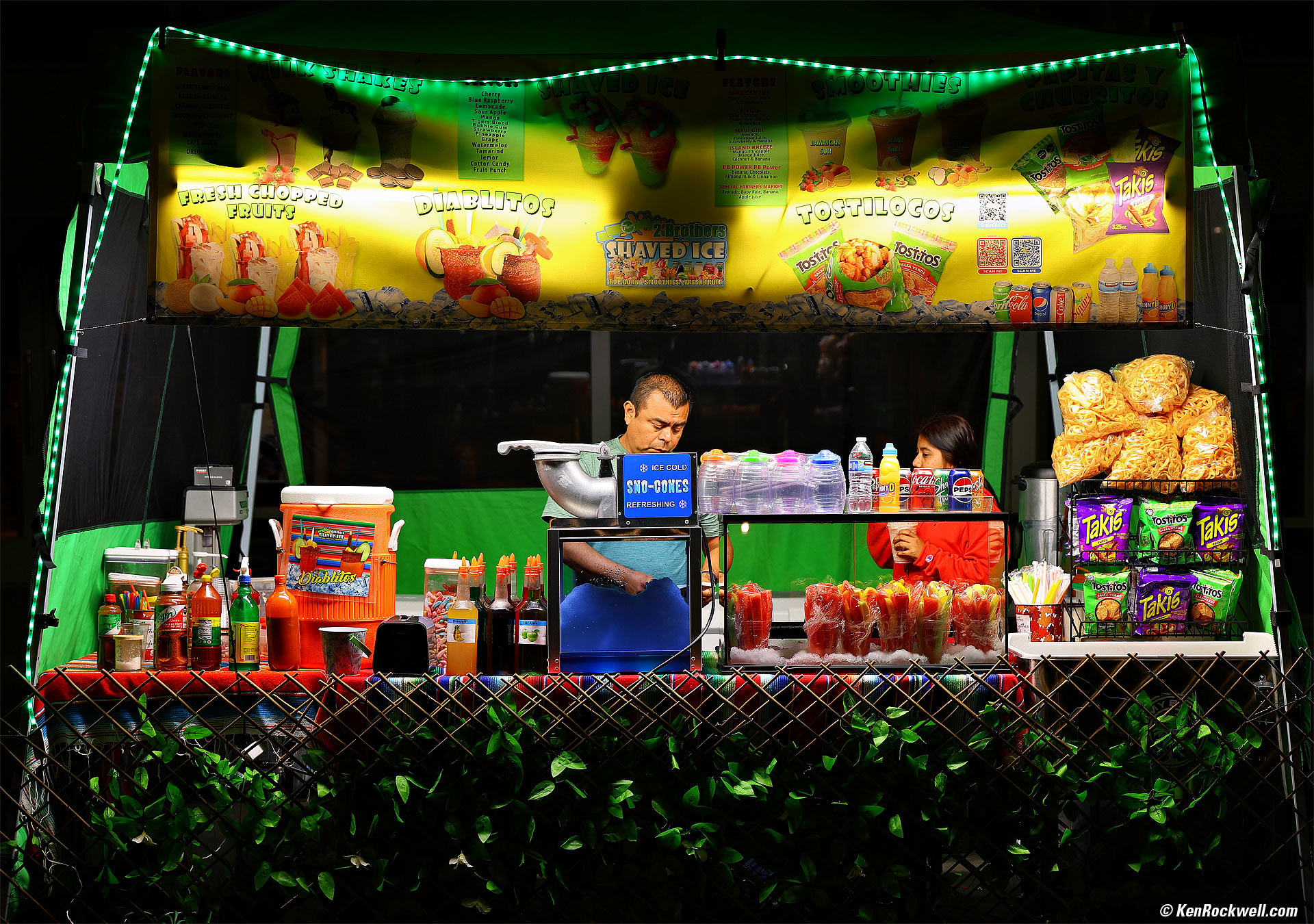 Mexican Delicacy Vendor, Farmer's Market, San Luis Obispo, California