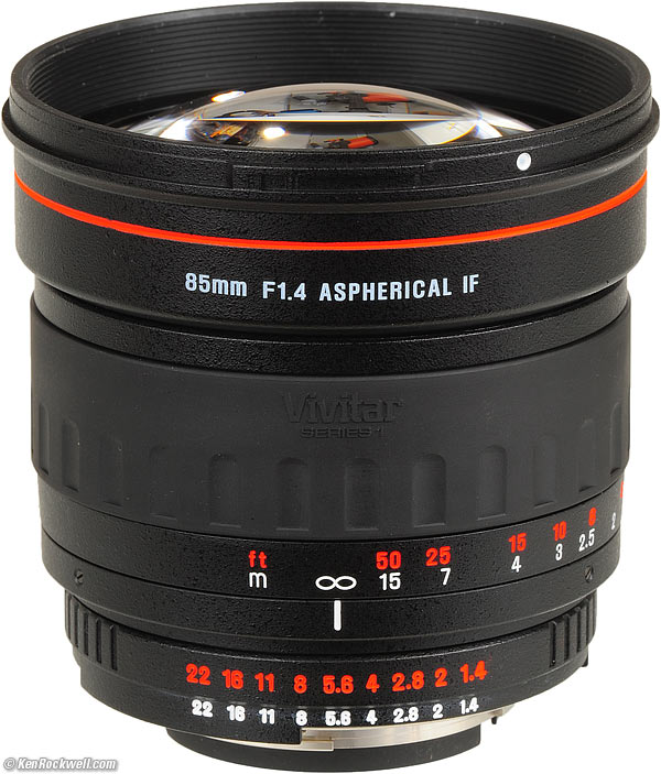 Vivitar 85mm f/1.4 Series 1