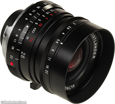 Voigtlander 28mm f/2 Ultron.