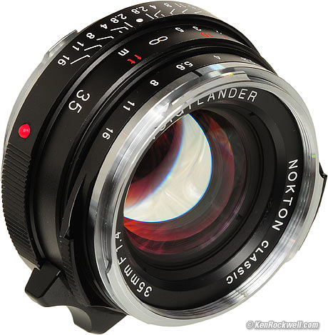 Voigtlander 35mm f/1.4 NOKTON Classic.