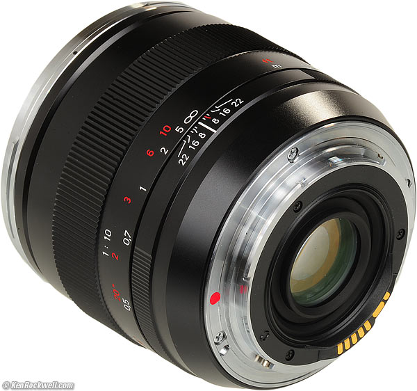 Rear, Zeiss 50mm f/2 Makro-Planar