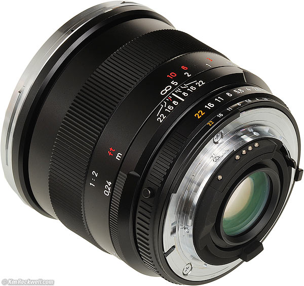 Rear, Zeiss 50mm f/2 Makro-Planar