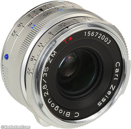 Zeiss ZM 35mm f/2.8.